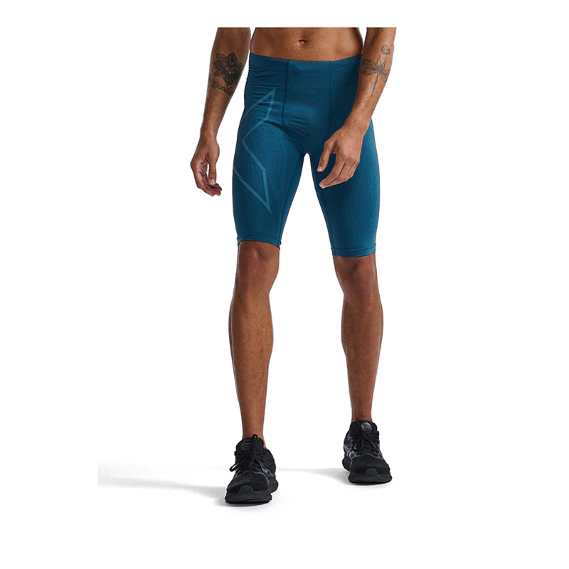 Mens Light Speed Compression Shorts - Blue