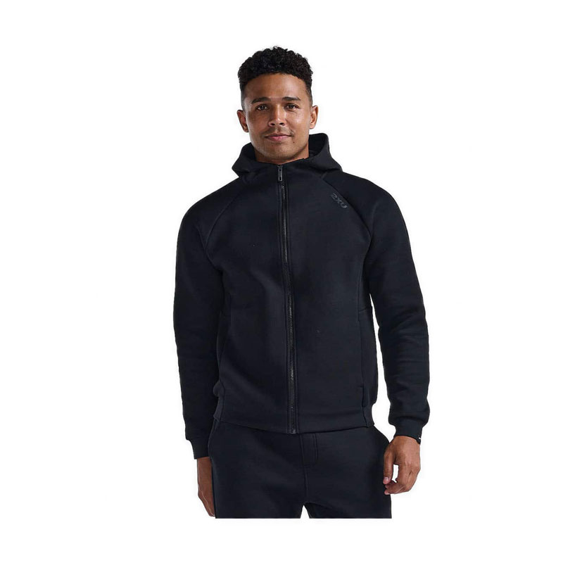 MEN COMMUTE FULL ZIP HOODIE - BLACK