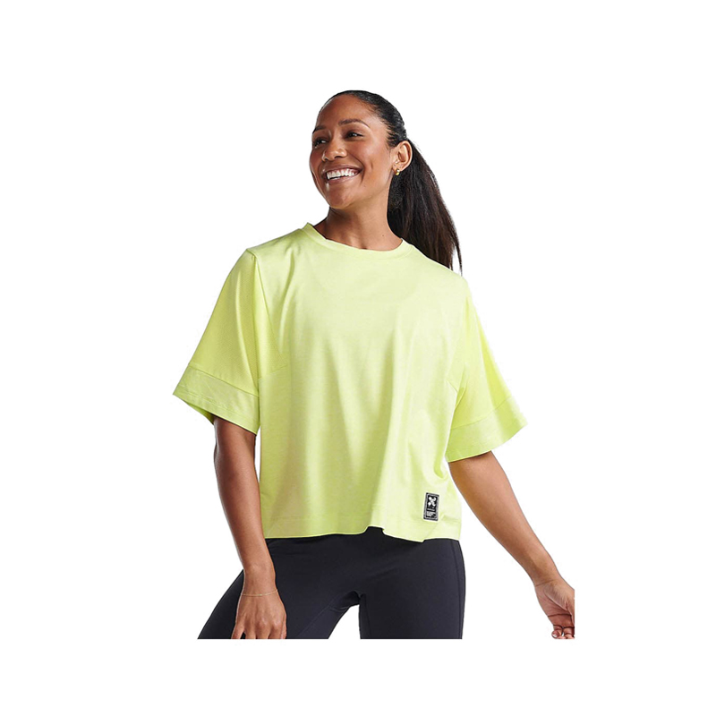 Womens Motion Sport Mesh Tee - Yellow