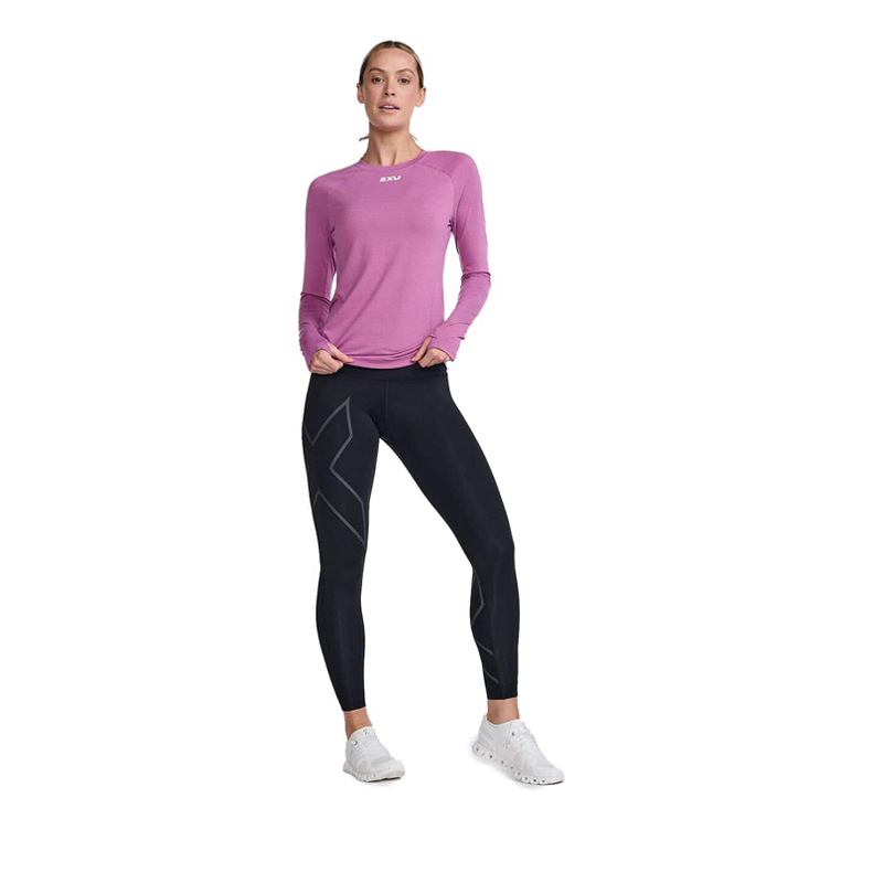WOMEN IGNITION BASE LAYER L/S - PURPLE