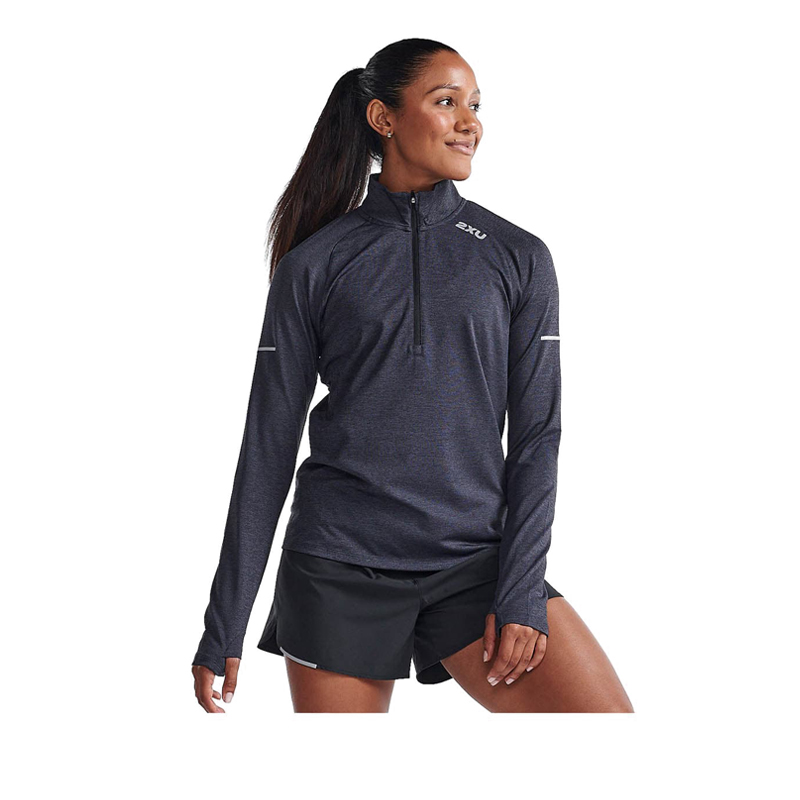 Womens Aero 1/2 Zip - Black