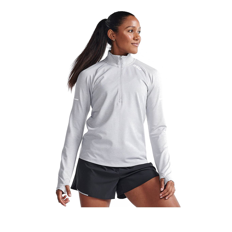 Womens Aero 1/2 Zip - Grey