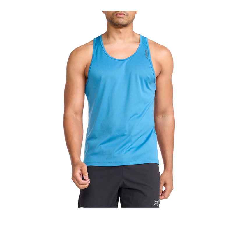 2XU AERO Men's Singlet - Blue