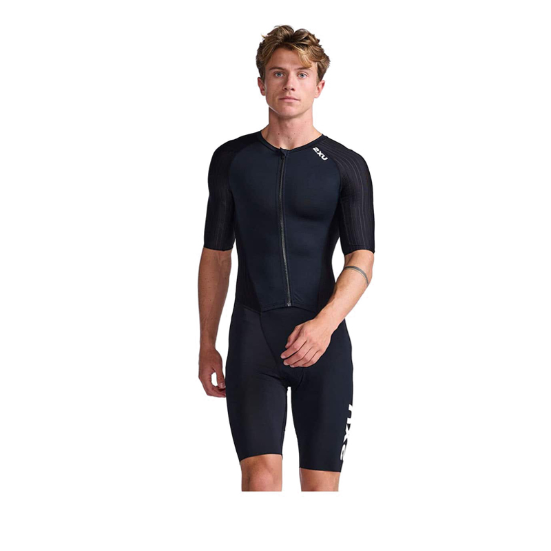 MEN AERO SLEEVED TRISUIT - BLACK