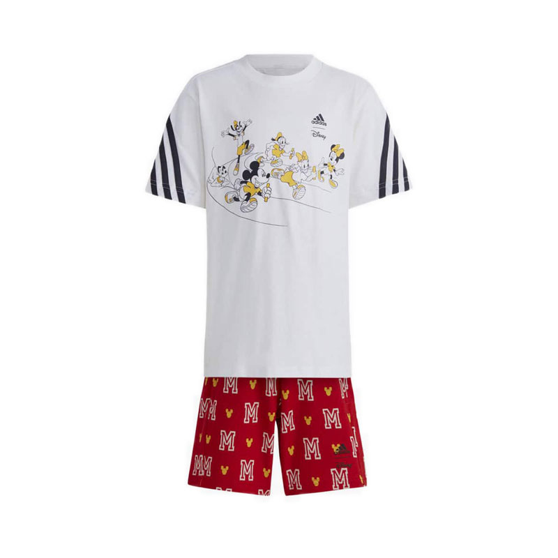 Adidas x Disney Mickey Mouse Kids Tee Set - White