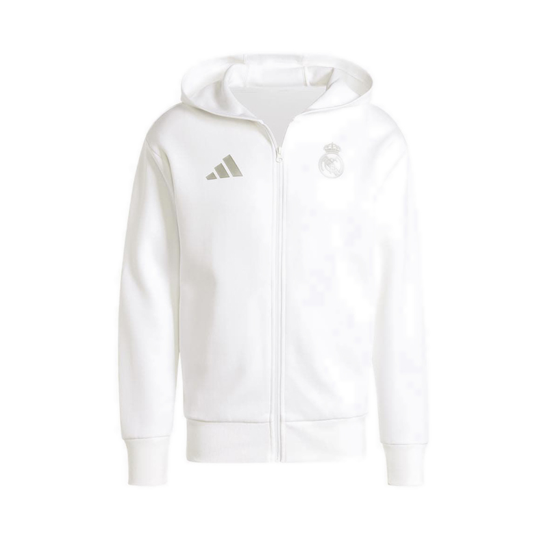 Real Madrid Men's Anthem Jacket - White