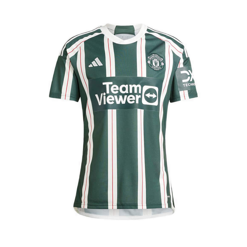 Manchester United 23/24 Away Men's Jersey - Green Night/Core White/Active Maroon