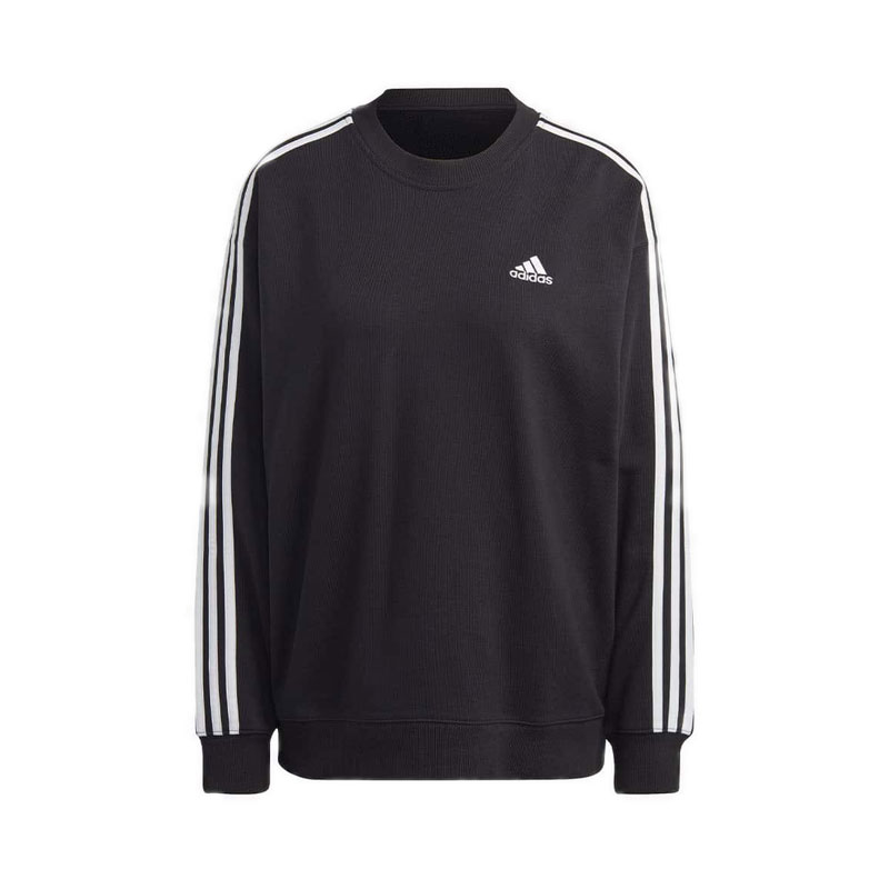 Essentials 3-Stripes Women's Sweatshirt - Black