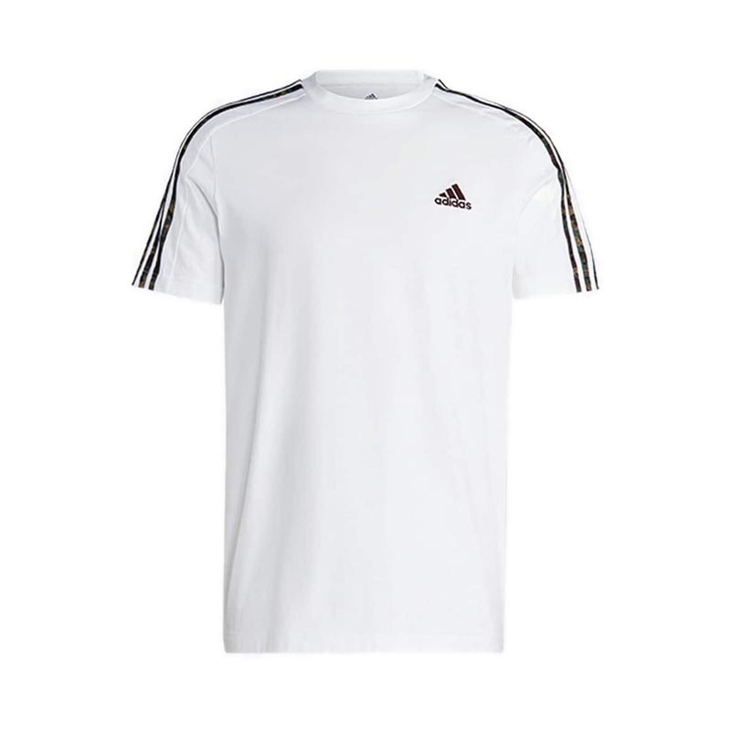 Essentials Single Jersey 3-Stripes Men's T-Shirt - White