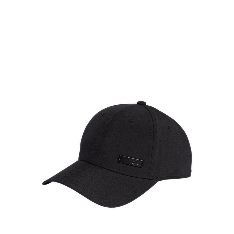 Metal Badge Lightweight Unisex Baseball Cap - Black