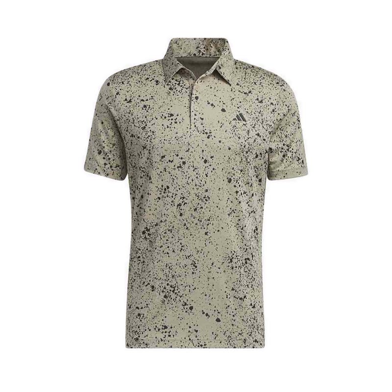 JACQUARD MEN'S POLO -BEIGE OLIVE