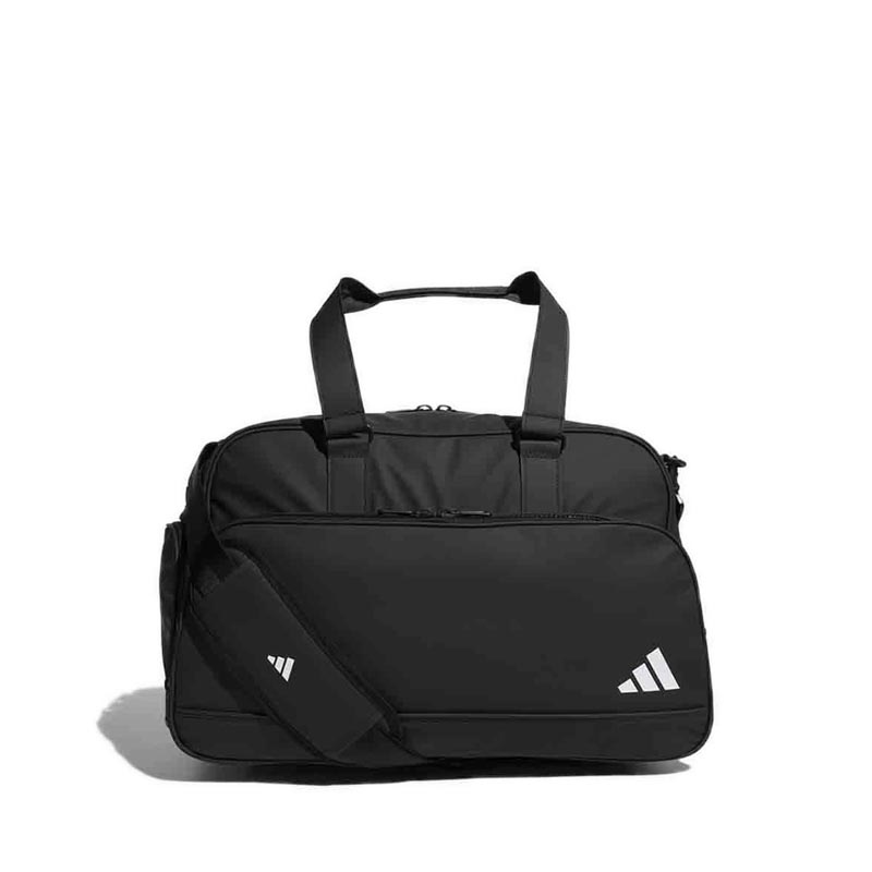 PU BOSTON BAG MEN'S -BLACK WHITE