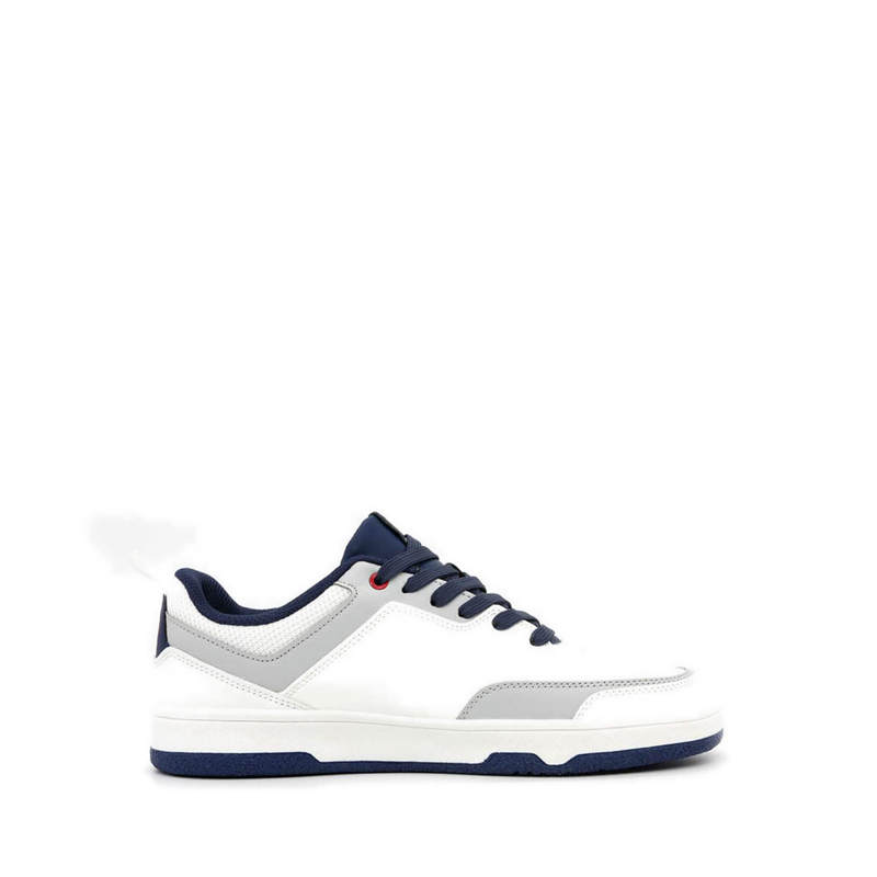 Brue Men's Sneakers- White/Grey/Navy