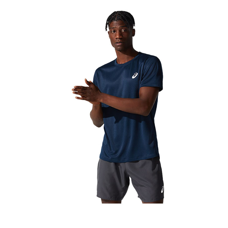 Asics Silver Ss Men Top - Blue