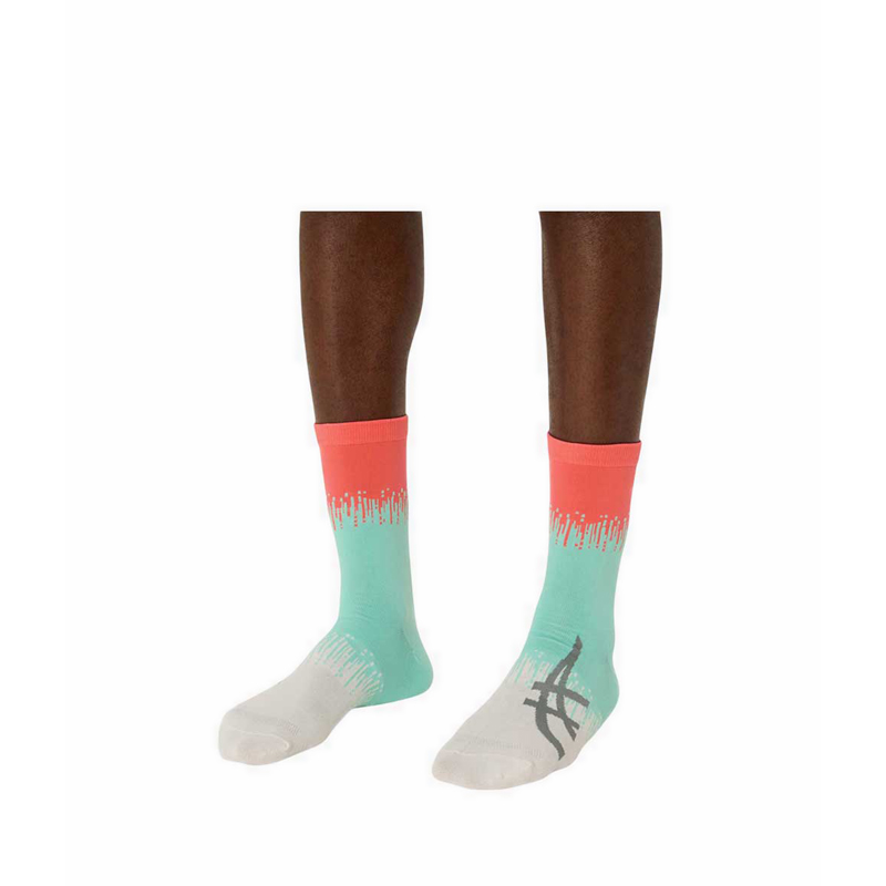 LIGHT MESH CREW Unisex Running Socks - Green