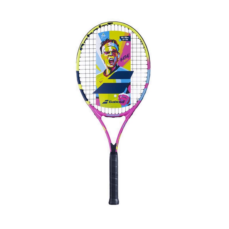 Nadal Junior 26 Strung Tennis Racket - Yellow
