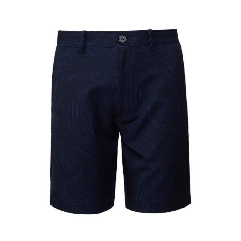 Marble Print Bullet Men's Shorts - Navy