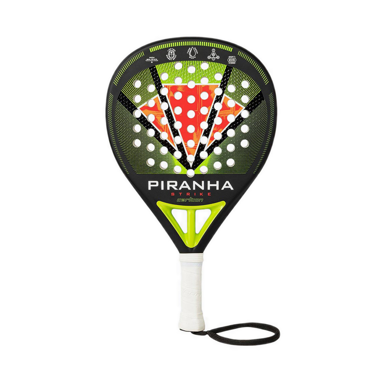 Piranha Strike Unisex Padel Racket - Black/Green