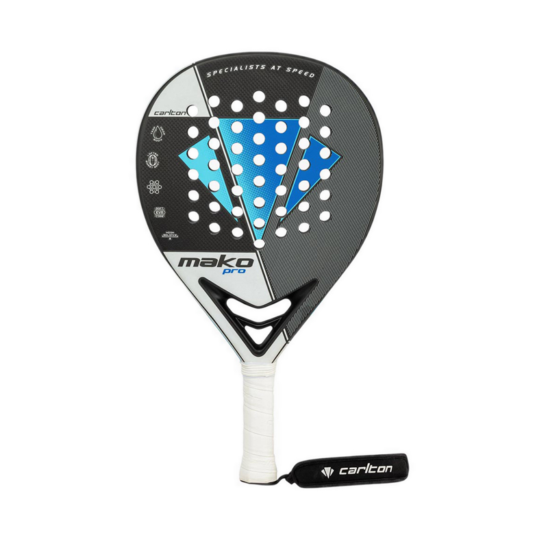 Mako Pro Unisex Padel Racket - White/Blue