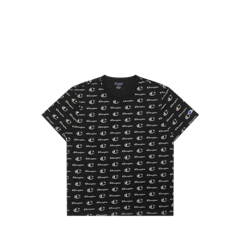 Men's Short Sleeve T-Shirt - Big C Little Script Black
