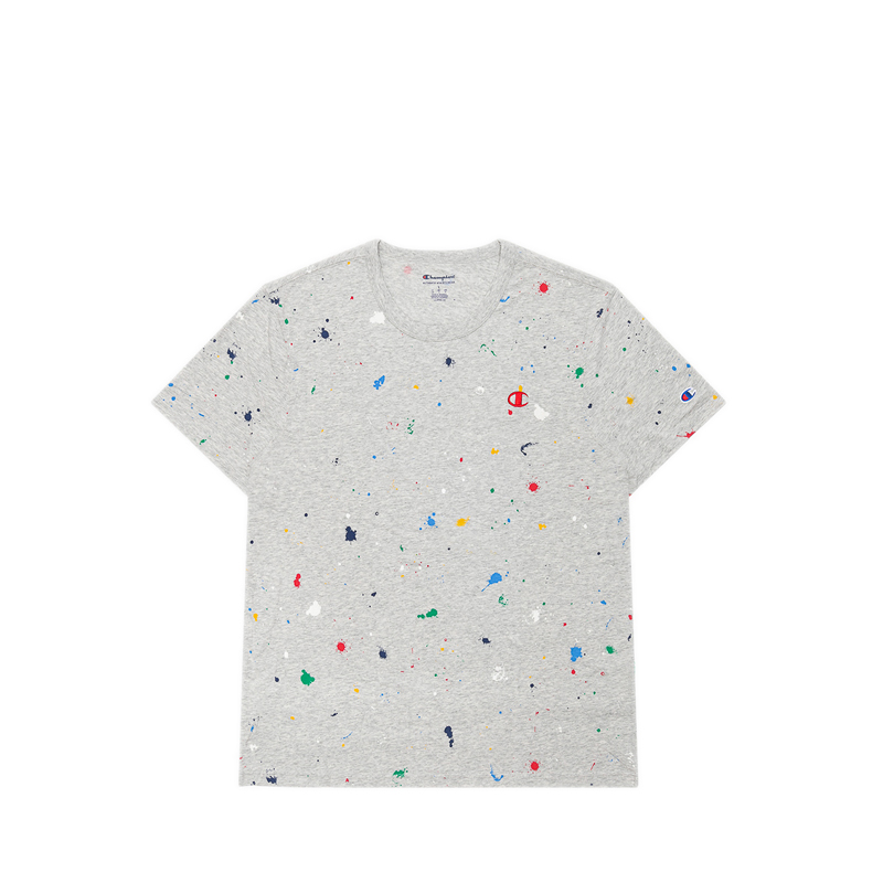 Men's Short Sleeve T-Shirt - Paint Splatter Oxford Grey