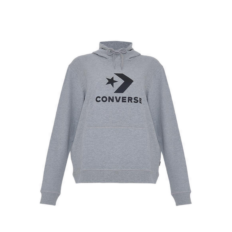 Standard Fit Center Front Large Logo Star Chev Women's Hoodie Ft - Vintage Grey Heather