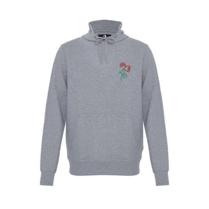 Rose Men's Hoodie - Vintage Grey Heather