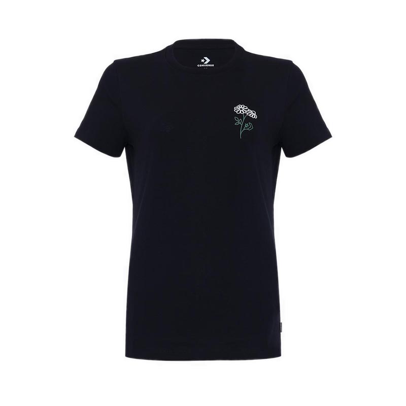 Spring Blooms Flower Women's Tee - Black