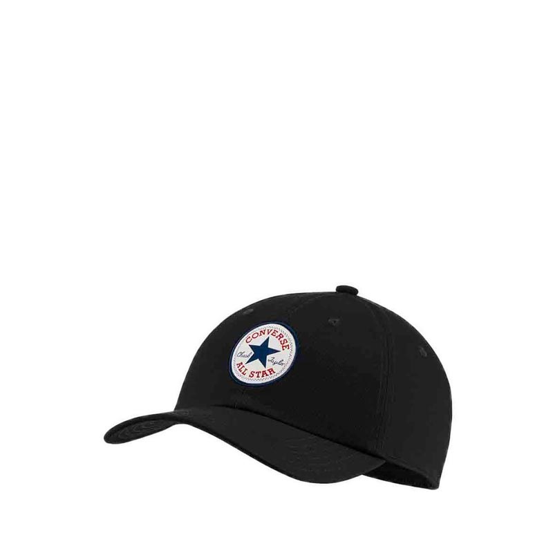 All Star Patch Unisex Baseball Hat - Black