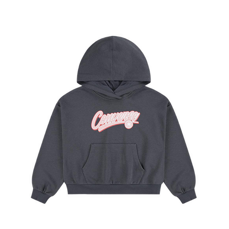 Relaxed Girl's Hoodie - Black