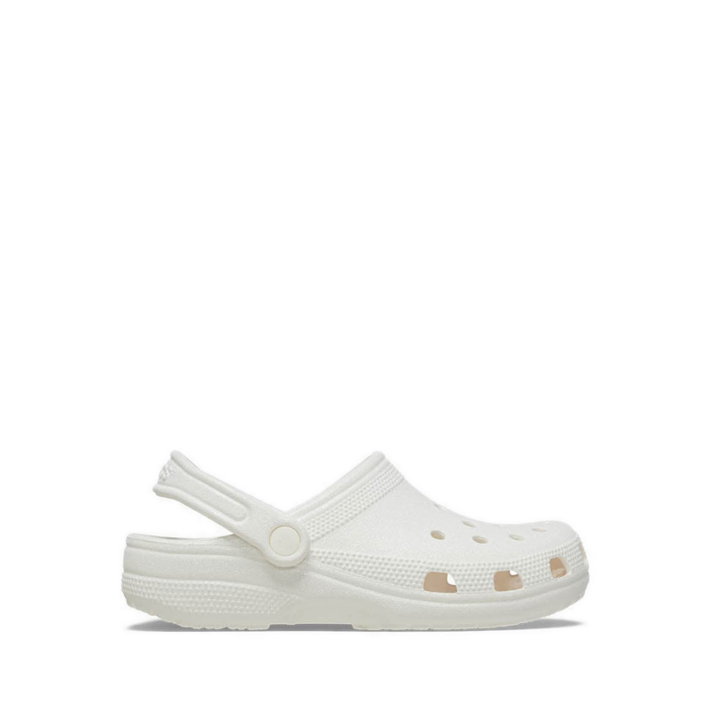 Classic Glitter Unisex Clog - White