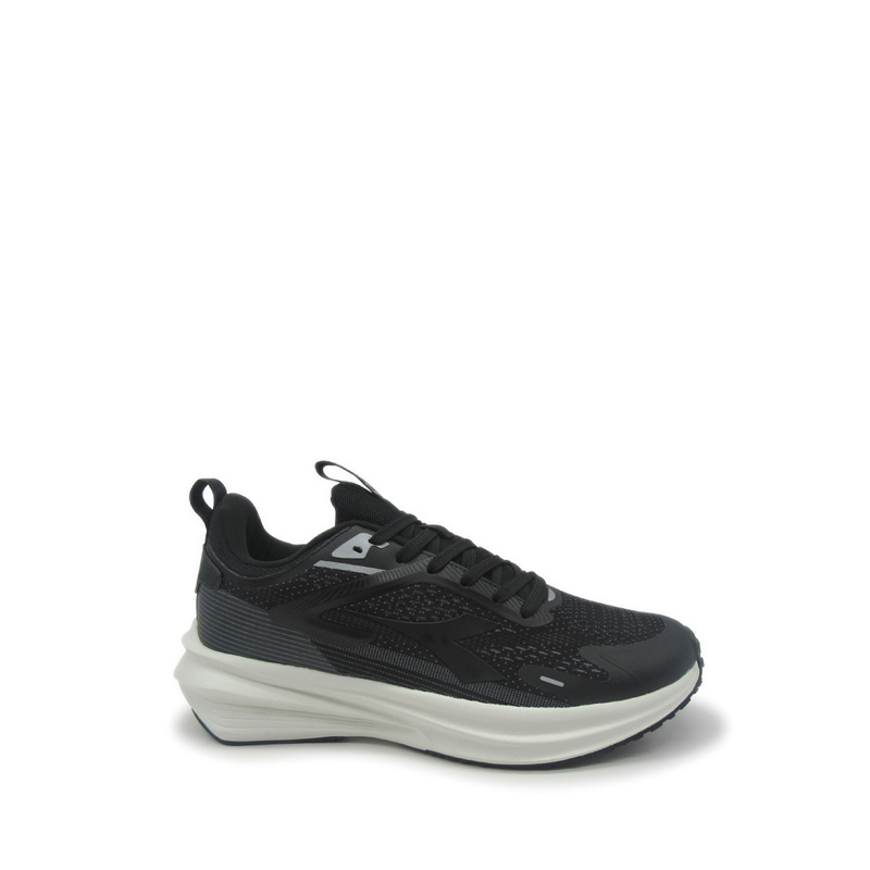 HUSTLE MEN'S RUNNING SHOES - BLACK
