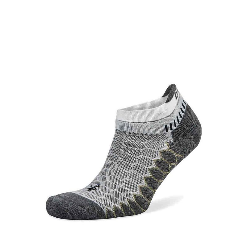 Balega Silver No Show White Grey - Small