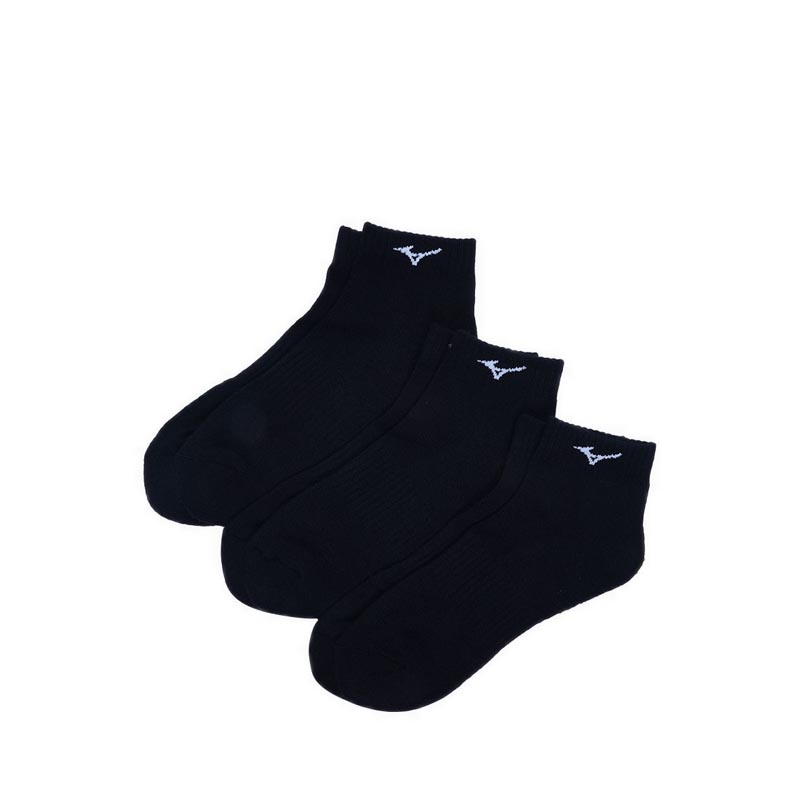 Short Length Golf Socks 3p Unisex's Socks - Black