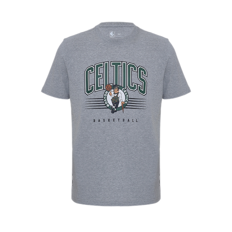 CELTICS MEN'S TEE - MELANGE GREY