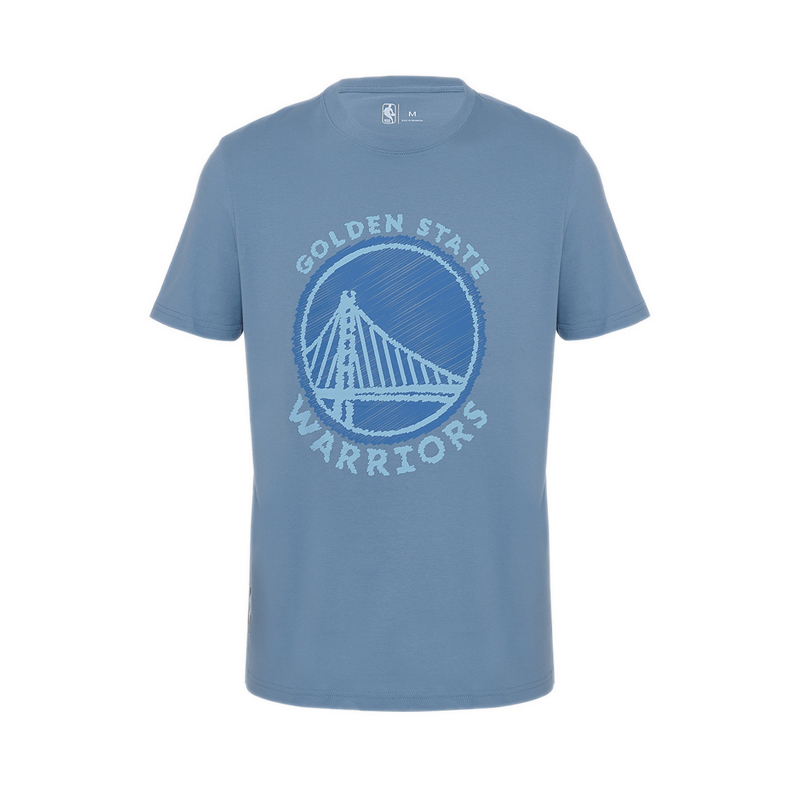 WARRIORS MEN'S TEE - FADED DENIM