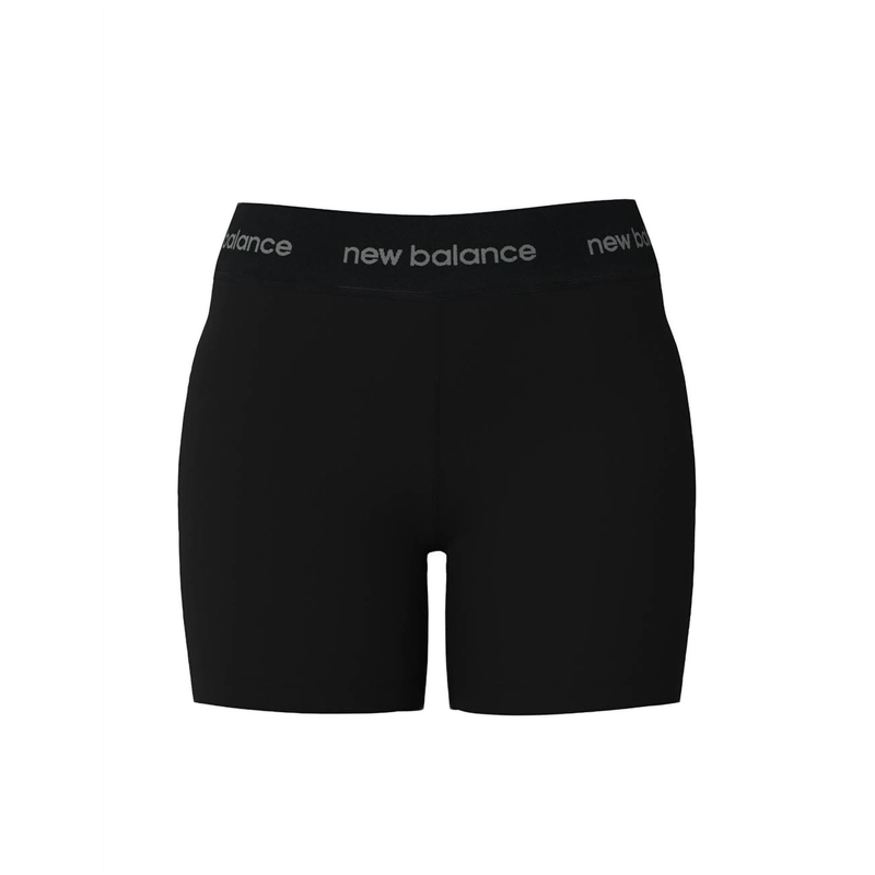 Sleek 5 Inch High Rise Women's Biker Short - Black