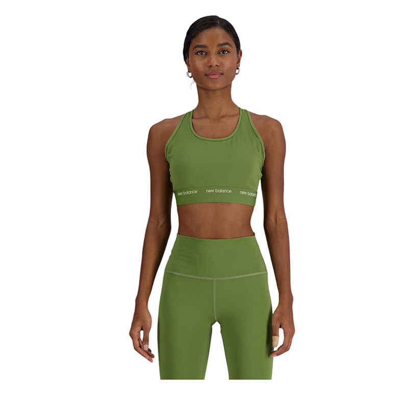 NB Sleek Medium Support Sports Women's Bra - Green