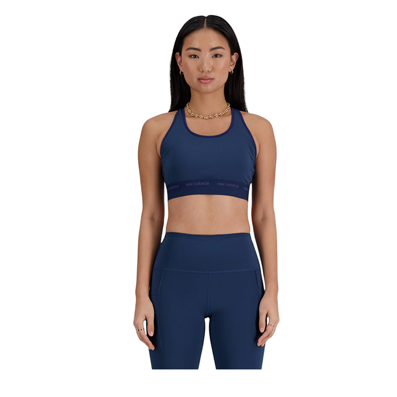 NB Sleek Medium Support Sports Women's Bra - Blue