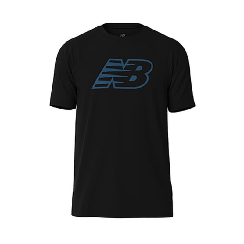 Printed Run Men's T-Shirt - Black