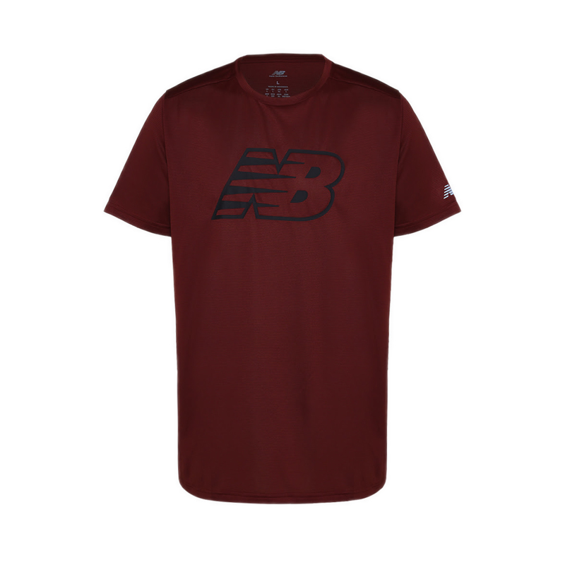 Printed Run Men's T-Shirt - Red