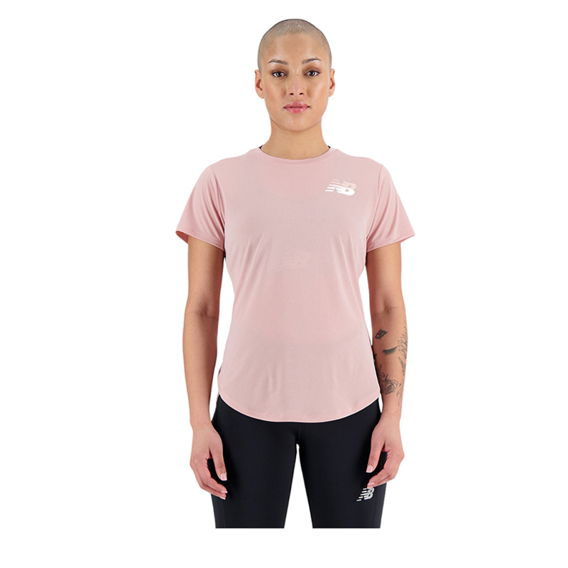 Graphic Accelerate Short Sleeve Top Women's Shirts - PINK