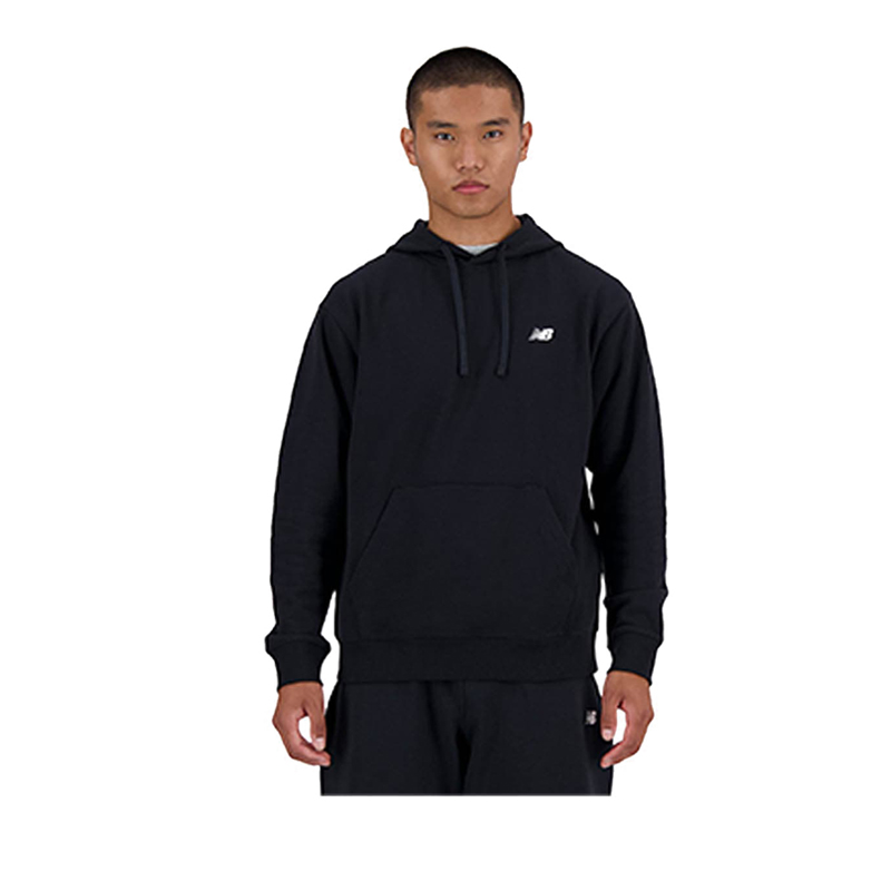 Small Logo French Terry Men's Hoodie - Black