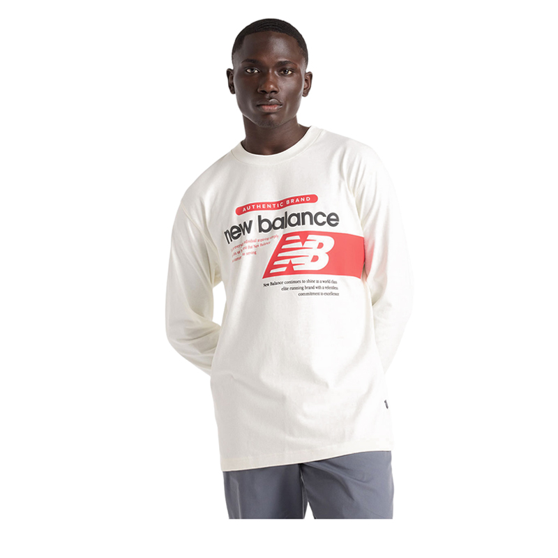 Athletics Relaxed Player Men's Long Sleeve - White