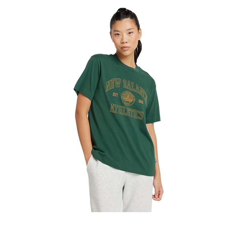 Athletics Oversized Crest Women's T-shirt - Green
