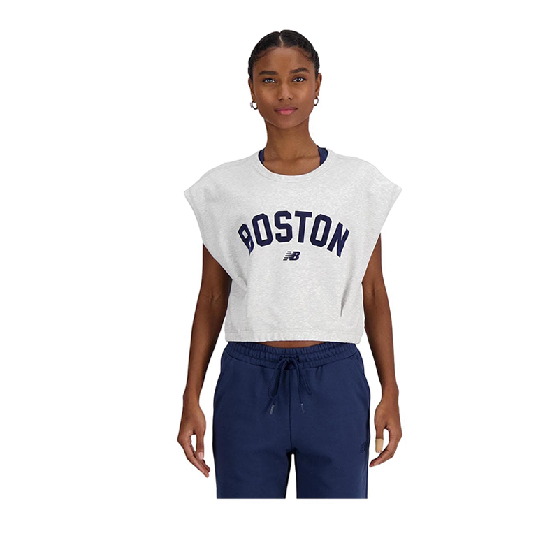 Homage to Heritage Run Crop FT Women's Short Sleeve - Grey