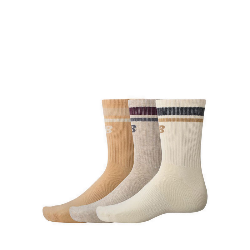 Sport Essentials Line Midcalf 3 Pack Unisex Socks - Beige