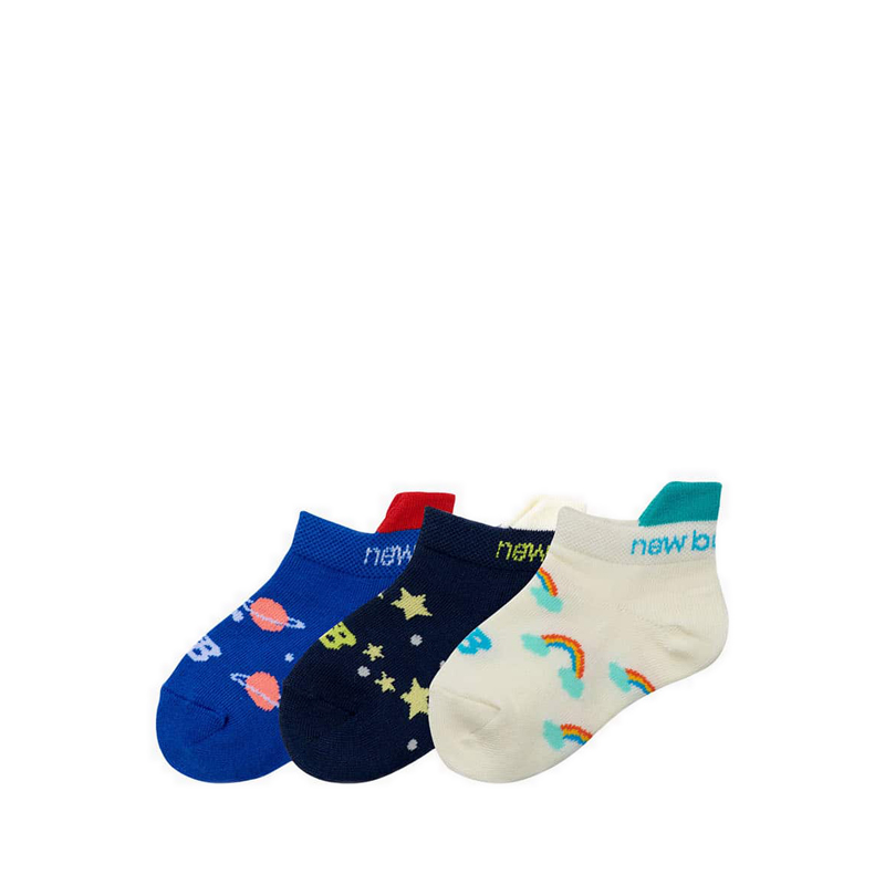 Kids No Show Tab 3 Pack Unisex's Socks - AS3