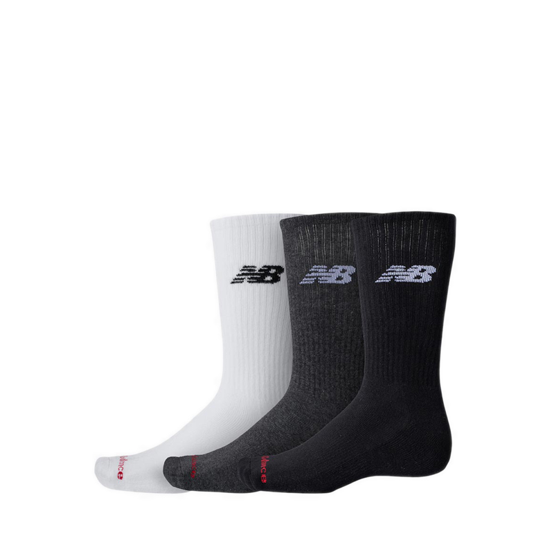 Everyday Crew Unisex Socks 3 Pack - White/Multi