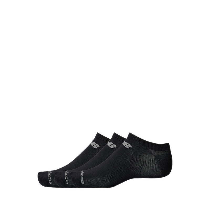 Performance Basic No Show 3 Pack Unisex's Socks - Black